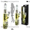 Vibrador rotativo con estimulador de clitoris y velocidad regulable